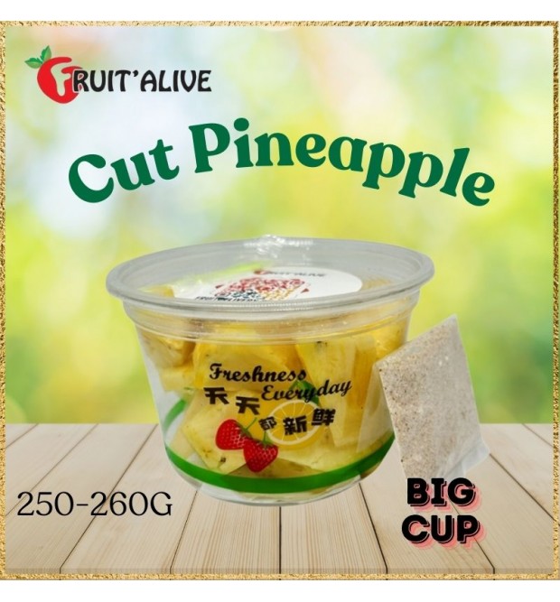 CUT HONEY PINEAPPLE WITH PLUM POWDER 250-260GM